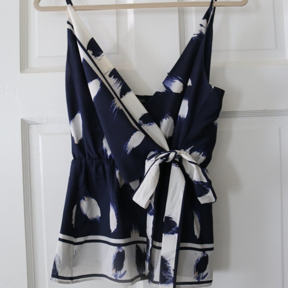 Banana Republic Blue and White Blouse